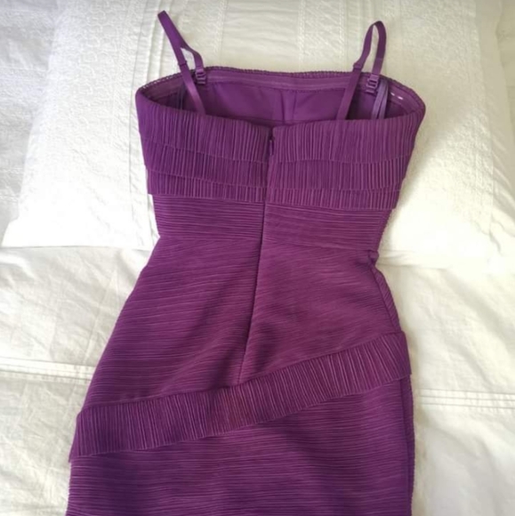 BCBGMaxaAzria Bustier Tiered Ruched Dress - Picture 5 of 5